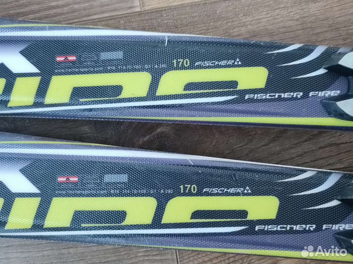 Горные лыжи fischer fire rx yellow/black
