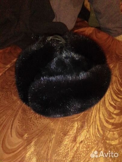 Норковая шапка мужская ушанка