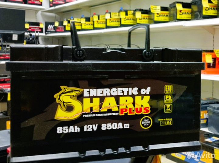 Аккумулятор автомобильный,Energetic of shark plus