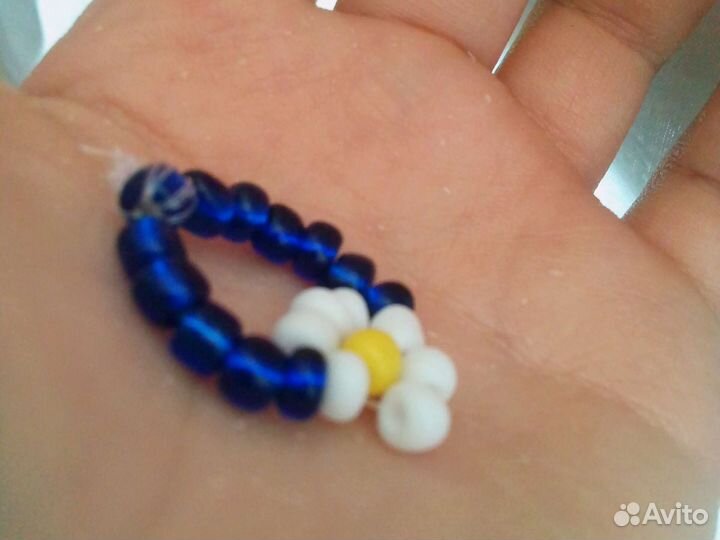 Колько из бисера,ромашка