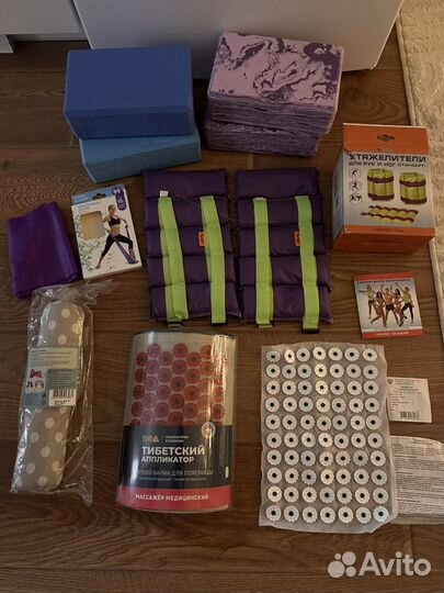 Кубики для йоги, легта, утяжелители, иппликатор