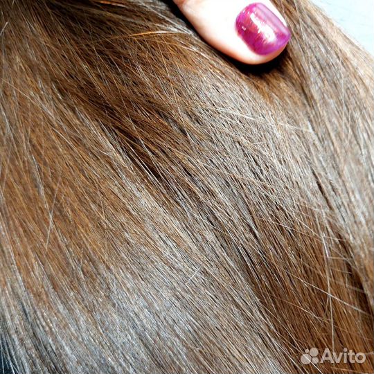 Детские волосы некрашеные, 50см, рассрочка