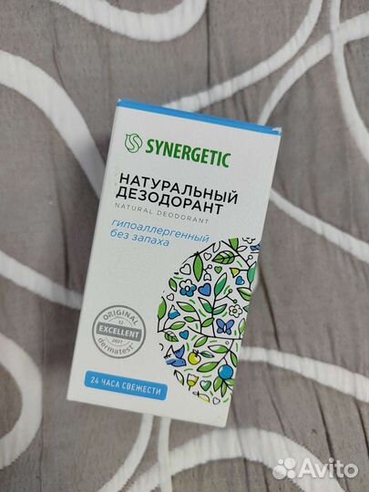 Дезодорант натуральный synergetic (новый)