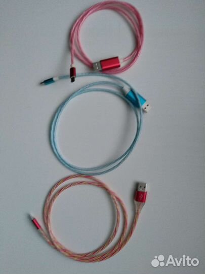 Светящиеся кабели для зарядки телефона