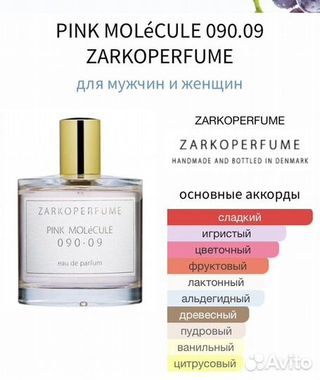 Pink molecule zarkoperfume распив молекула