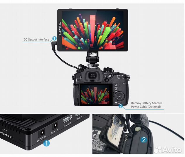 Монитор для камеры feelworld F7 PRO новый