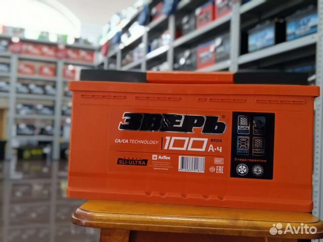 Акб Зверь 100а/ч о.п новый с гарантией
