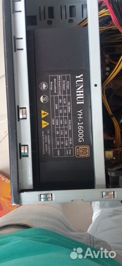 Блок питания 1600w на 12 карт, 80+ gold