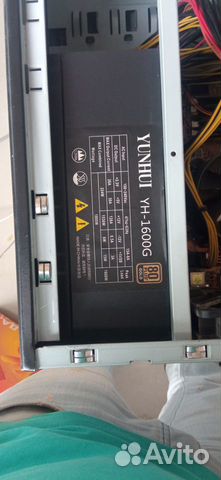 Блок питания 1600w на 12 карт, 80+ gold