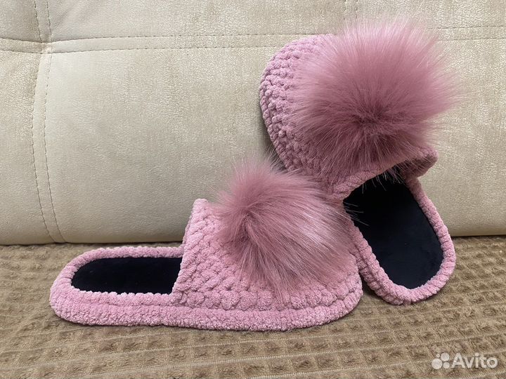 Тапочки ручной работы (новые)