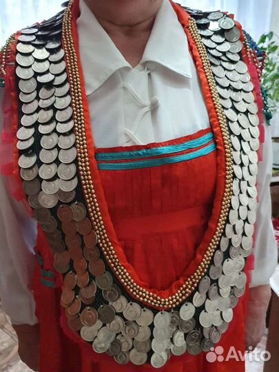 Мониста украшение нагрудное национальное Чувашское