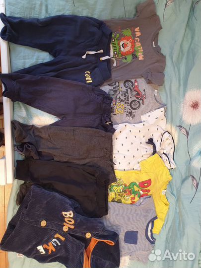 Вещи пакетом на мальчика 6-18 месяцев