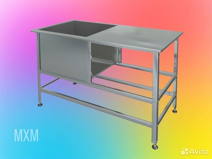 Ванна моечная с рабочей поверхностью