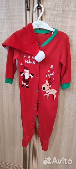 Новогодний комплект на 6-9 месяцев