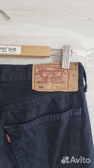 Джинсы levis 501 w32 l30