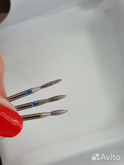 Фрезы боры для маникюра алмазные, твс, керамика