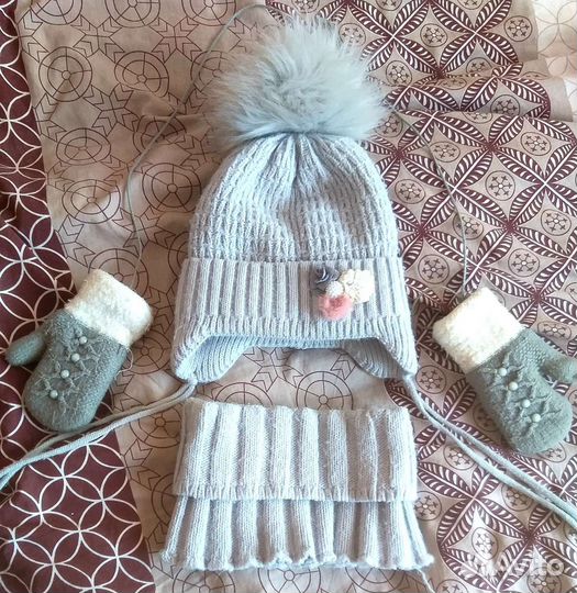 Комплект шапка, шарф