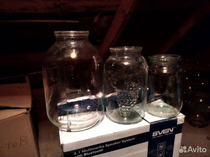 Банки стеклянные 3-1.5-1 литра