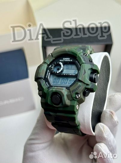 Часы мужские Casio G-shock GW-9400 камуфляж зел