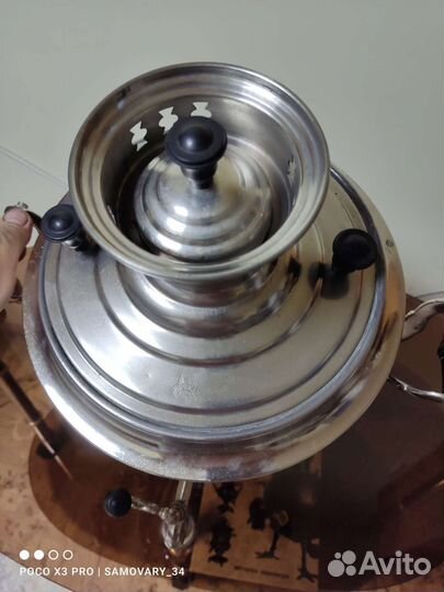 Самовар рюмкой на дровах