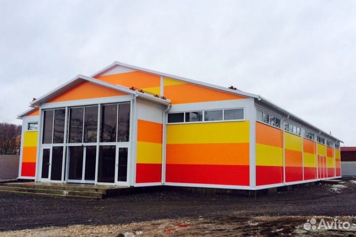 Быстровозводимые склады, ангары из сэндвич панелей