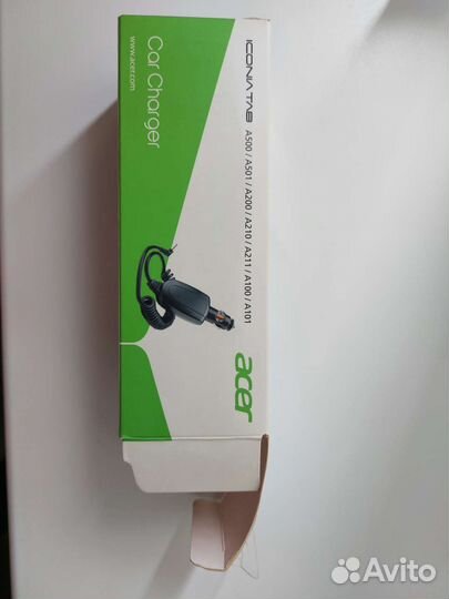 Зарядное автомобильное устройство acer tab