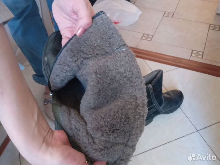 Сапоги женские натуральная кожа 37