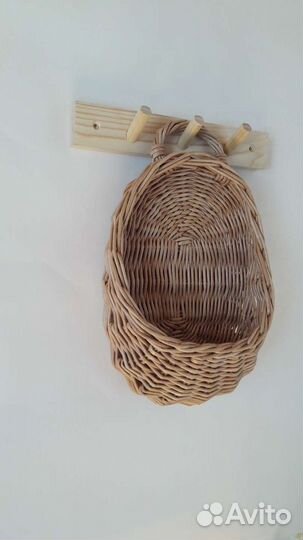 Корзина плетеная подвесная
