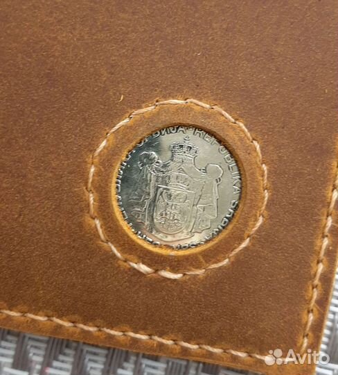 Бумажник кожаный