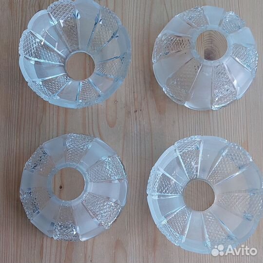 Плафоны (розетки) для люстры хрустальные 6 шт