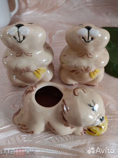 Набор для специй Хомяки Керамика Кунгур