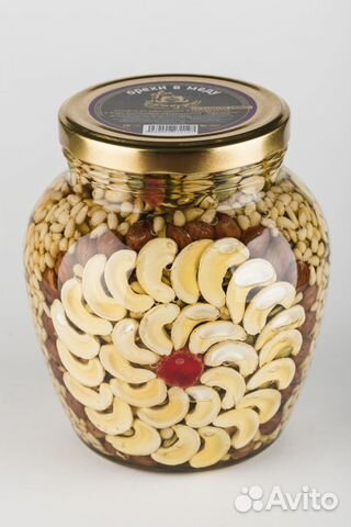 Орехи в меду с сухофруктами и цукатами опт
