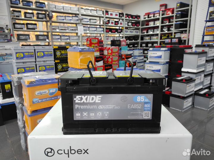 Аккумулятор 85Ач 800A Exide premium низкиий New Bl