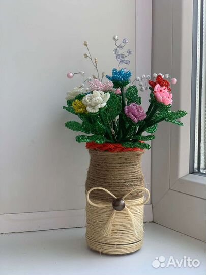 Цветы ручной работы из бисера