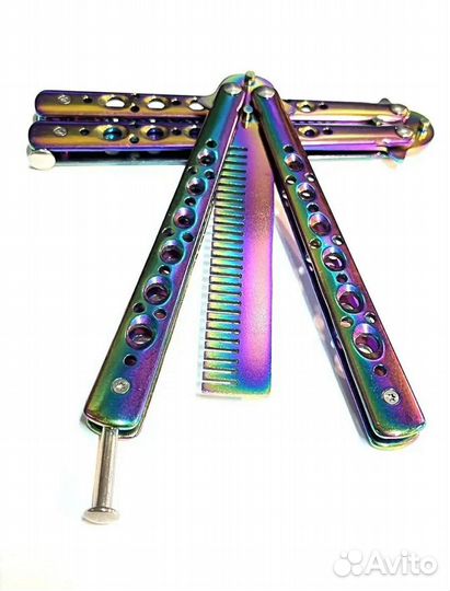 Нож бабочка расческа.трюковой