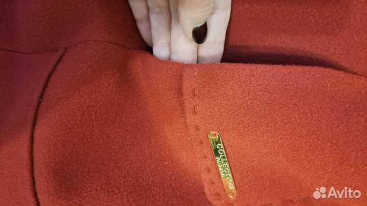 Пальто женское зимнее 48 50 красное