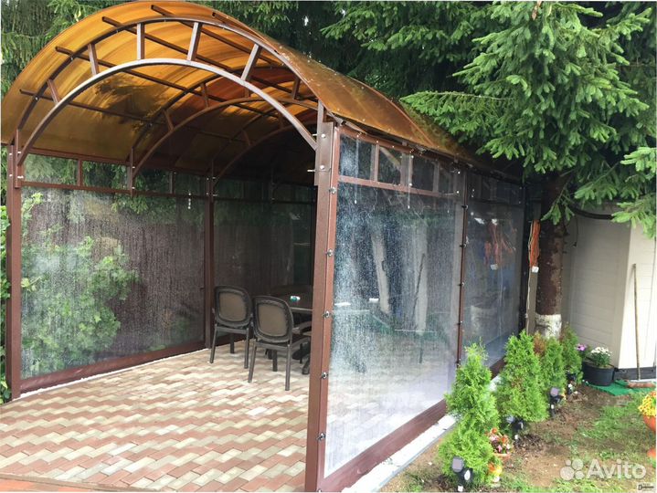 Мягкие окна для беседок и веранд по вашим размерам