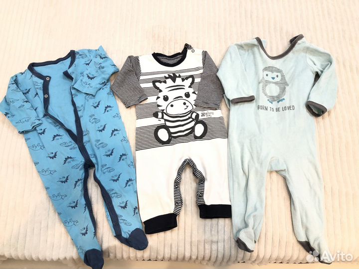 Вещи пакетом на мальчика 3-12 мес
