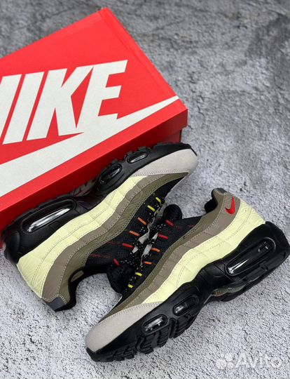 Кроссовки Nike Air Max 95 khaki lime