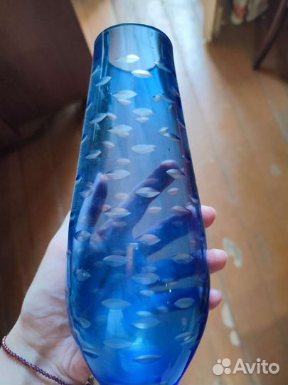 Ваза цветное стекло