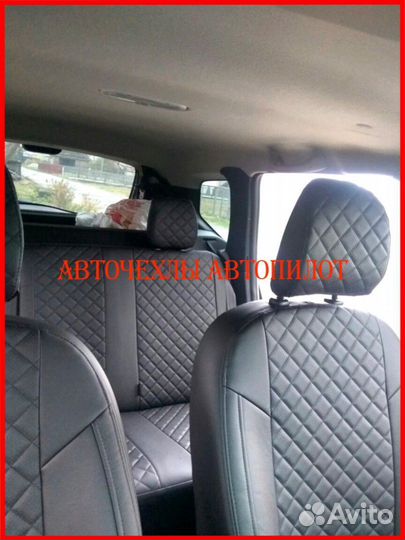 Чехлы Автопилот Renault Duster 1 из экокожи чёрные