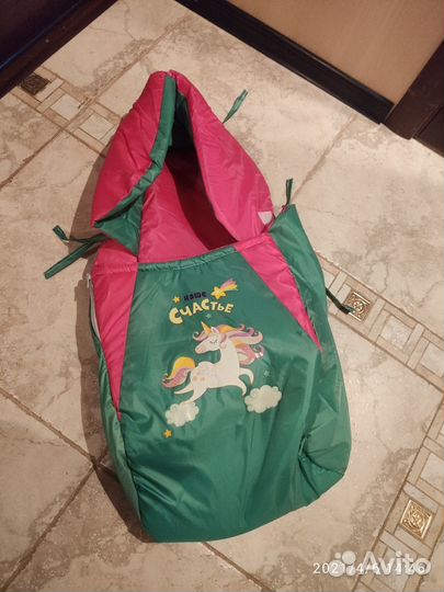 Матрас со съёмным чехлом для санок