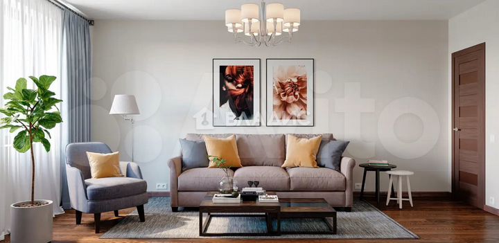 2-к. квартира, 53 м², 18/20 эт.