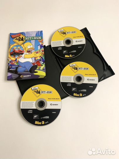 The Simpsons Hit & Run 3CD Евро лицензия DVD-box