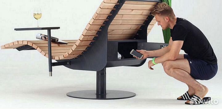 Деревянный шезлонг