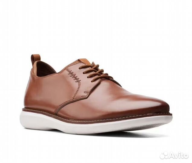 Топсайдеры clarks brantin LOW dress shoes новые