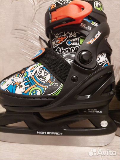 Коньки детские раздвижные 26-31