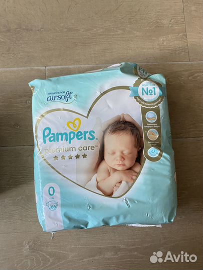 Подгузники Pampers premium care 0