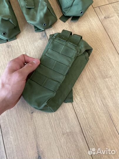 Новый подсумок на 2 магазина ак олива