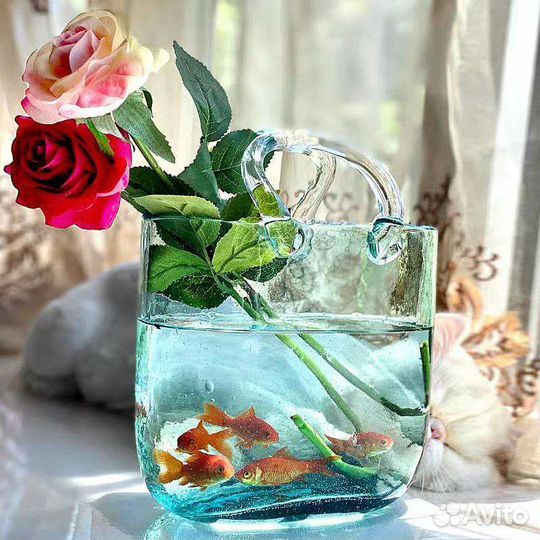 Ваза в виде сумки + аквариум 2 в 1